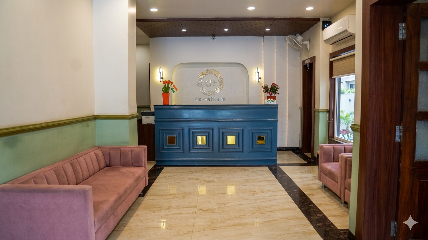 Reception desk at Urban House